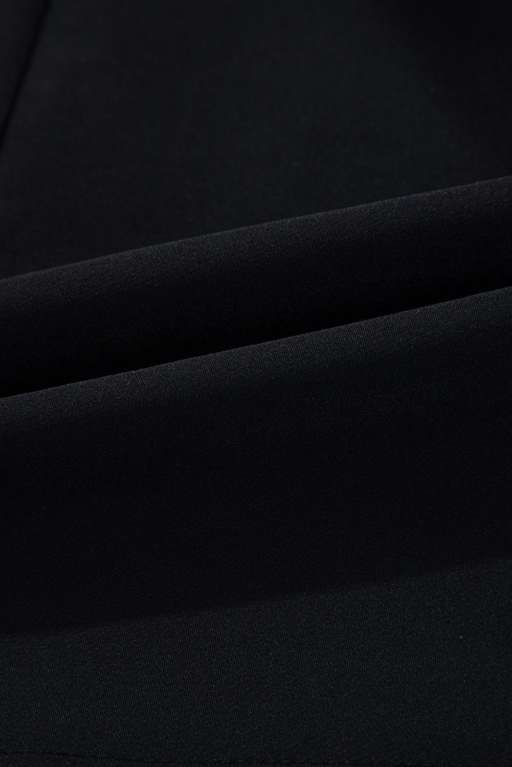 Black Contrast Bowknot Applique Crew Neck Sleeveless Mini Dress - Image 6