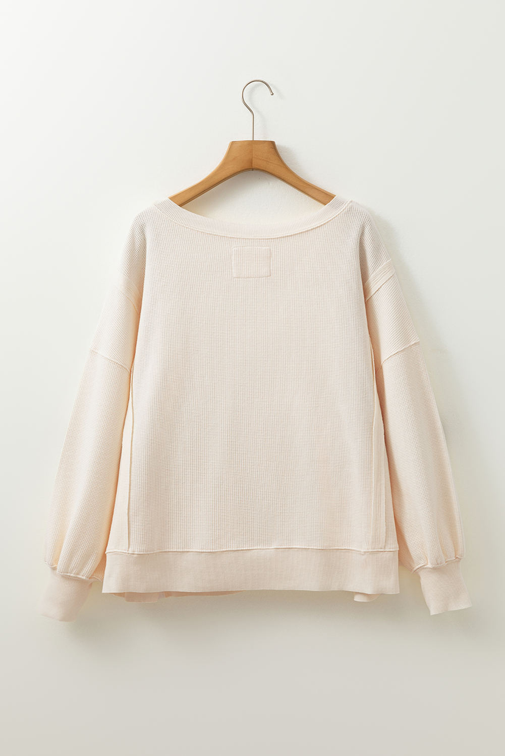 White Thanksgiving Turkey Waffle Oversized Knit Top - Image 8