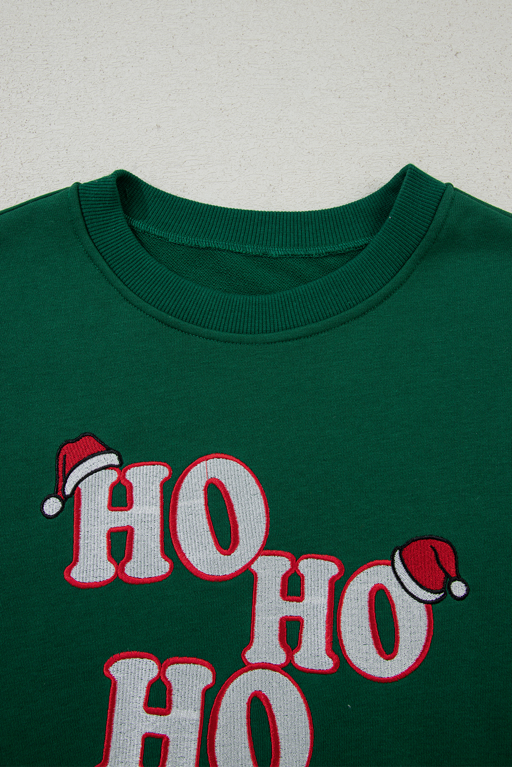 Evergreen Embroidered Letter Graphic Christmas Fashion Sweatshirt - Image 8
