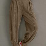 Elmwood Mineral Wash Jogger Style High Waist Casual Pants