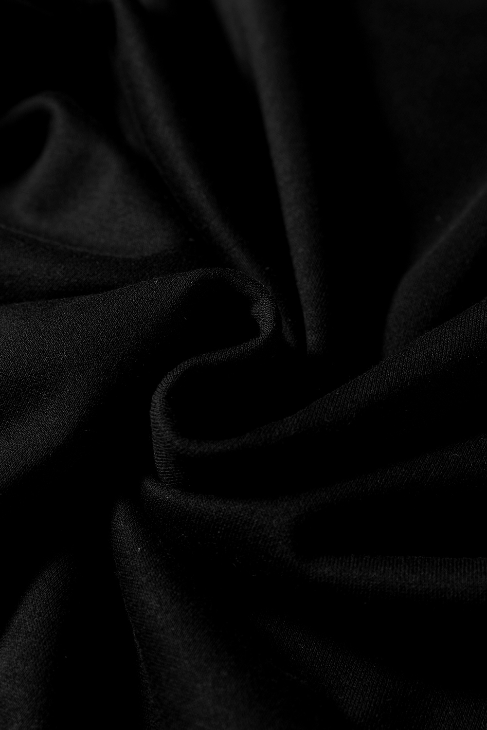 Black Varsity Contrast Banded Sleeve Shift Sweatshirt Dress - Image 8