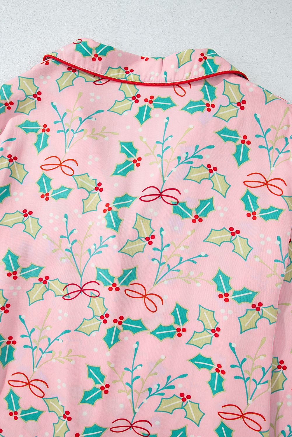 Multicolour Floral Christmas Pajamas Set - Image 8
