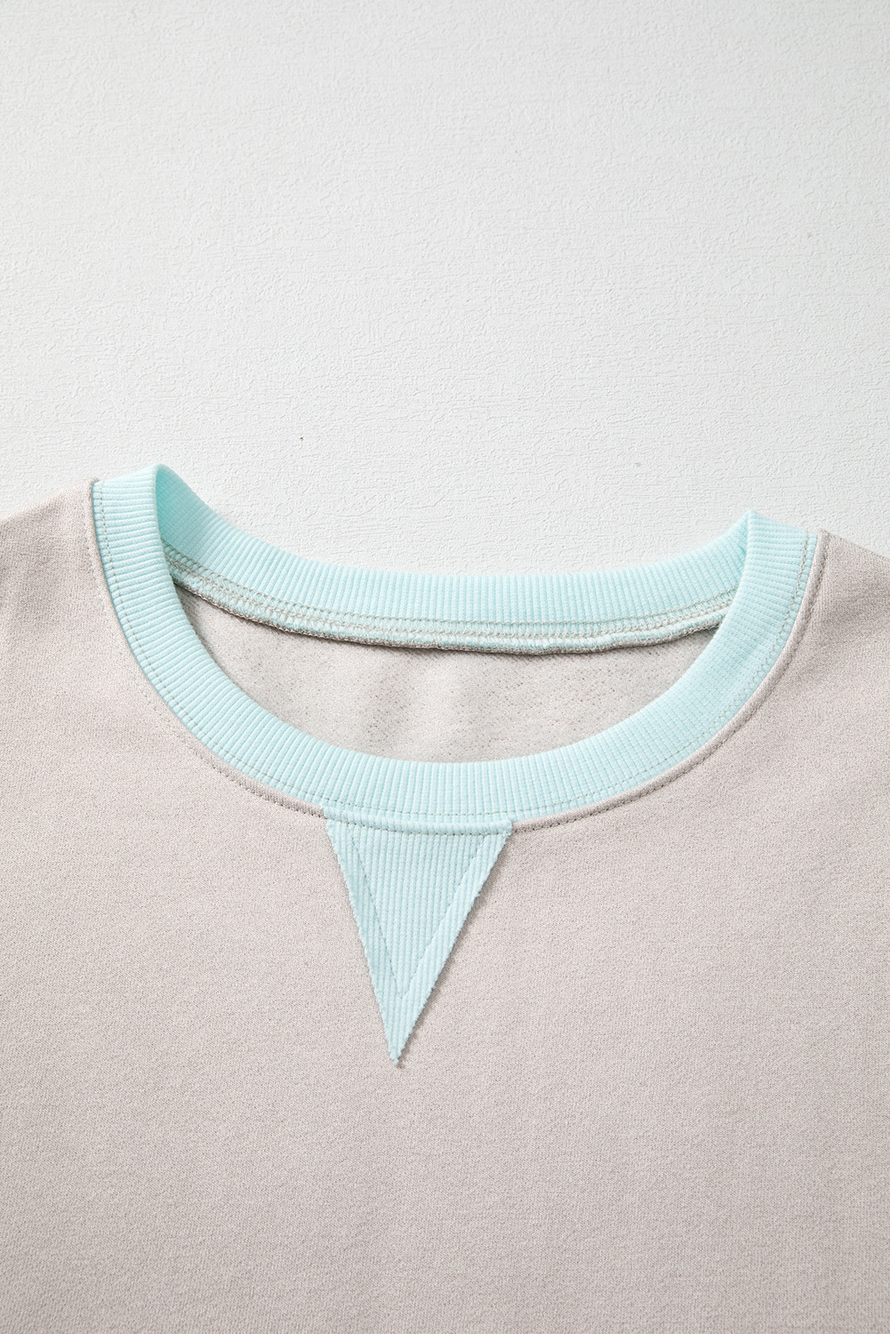 Jet Stream Striped Colorblock Patchwork Drop Shoulder Sweatshirt - Image 8