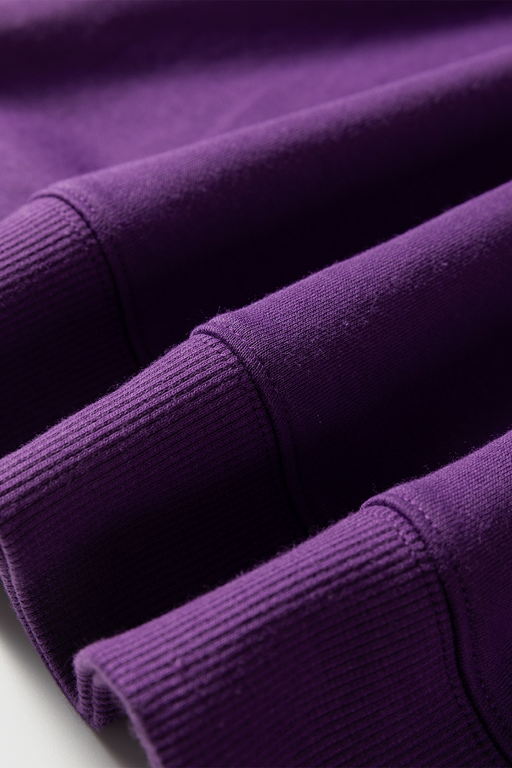 Tillandsia Purple Varsity Striped Detail Drop Shoulder Oversized Sweatshirt - Image 8