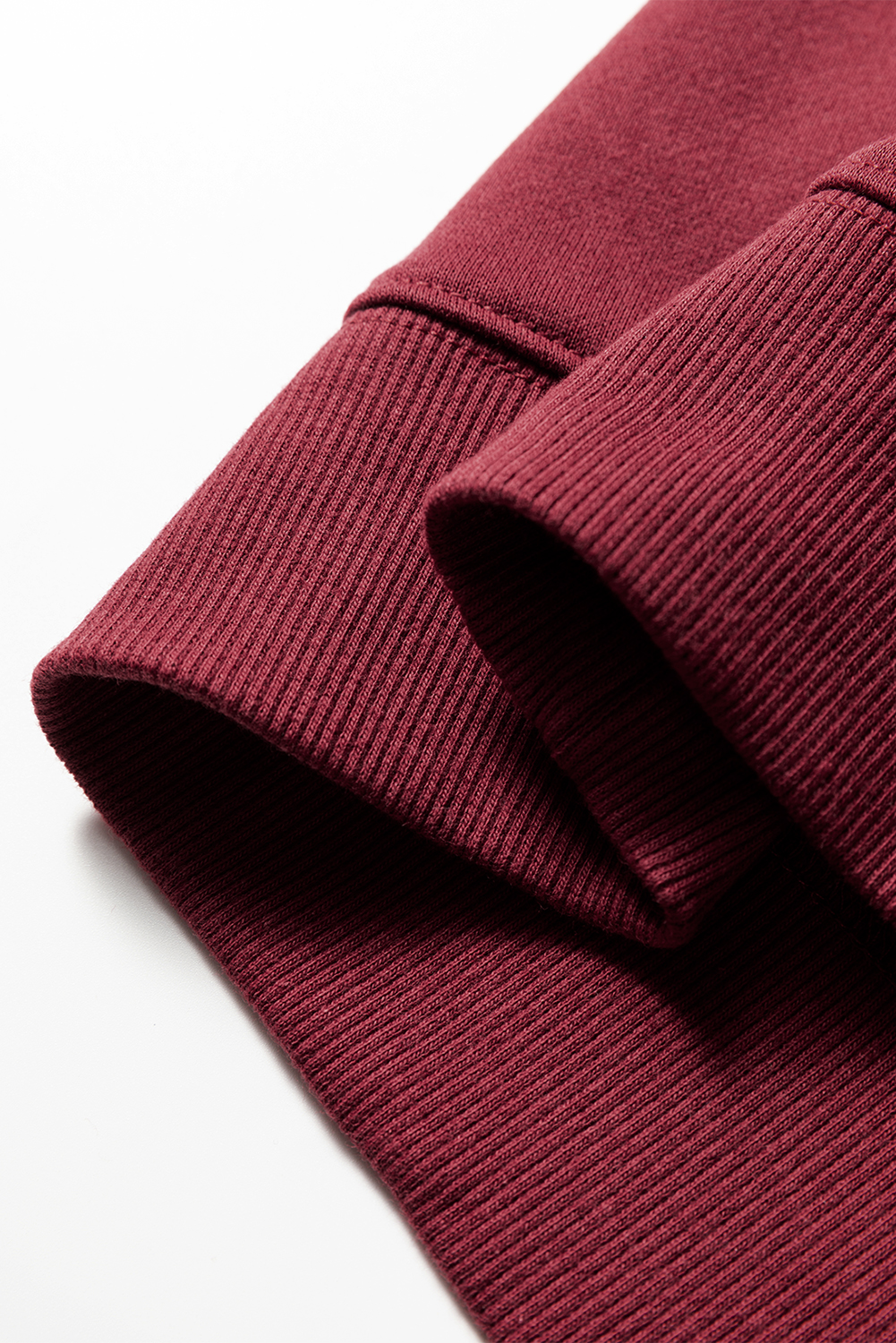 Red Dahlia Varsity Striped Detail Drop Shoulder Oversized Sweatshirt - Image 8