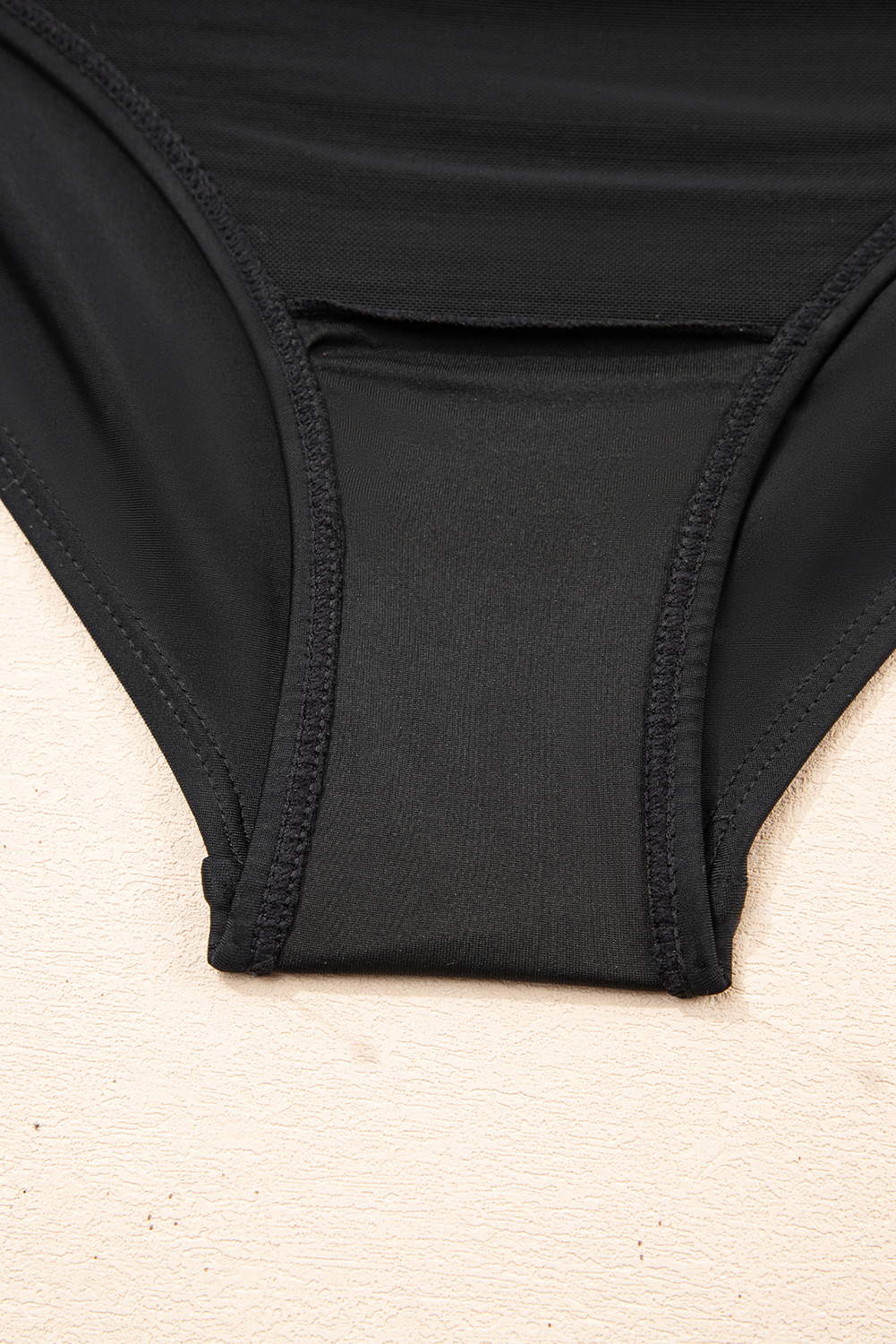 Black Adjustable Straps Cutout Ruched Knot Slit One Piece Swim Dress - Image 8