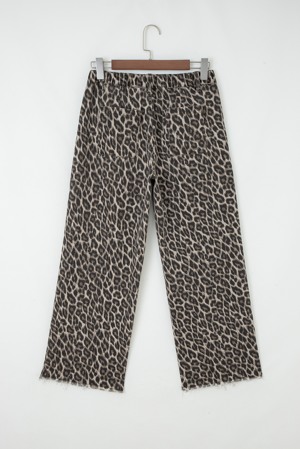 Yellow Leopard Straight Loose Leg Jeans - Image 4