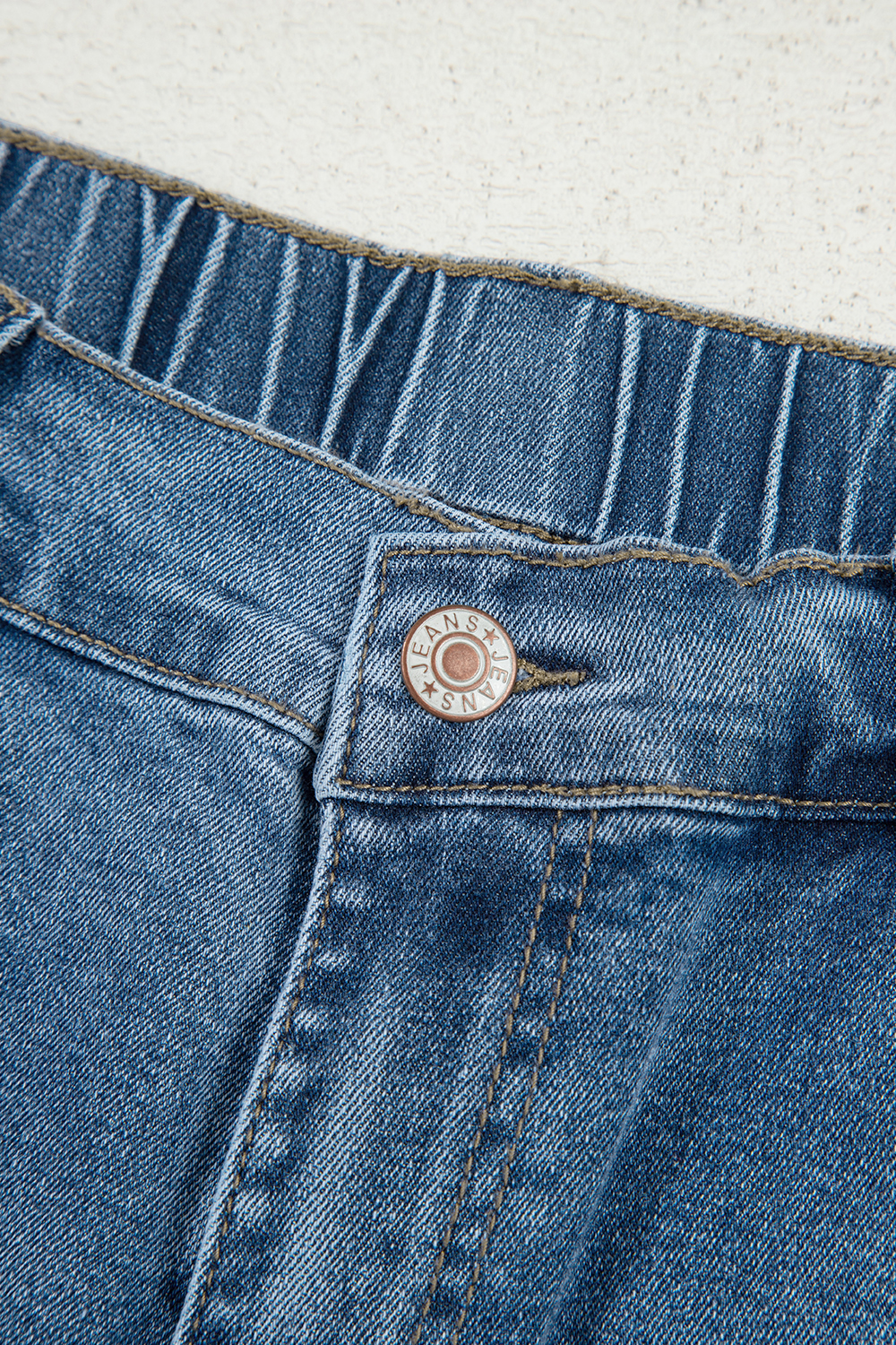 Stone Blue Star Patchwork Cropped Wide Leg High Waist Jeans - Image 7