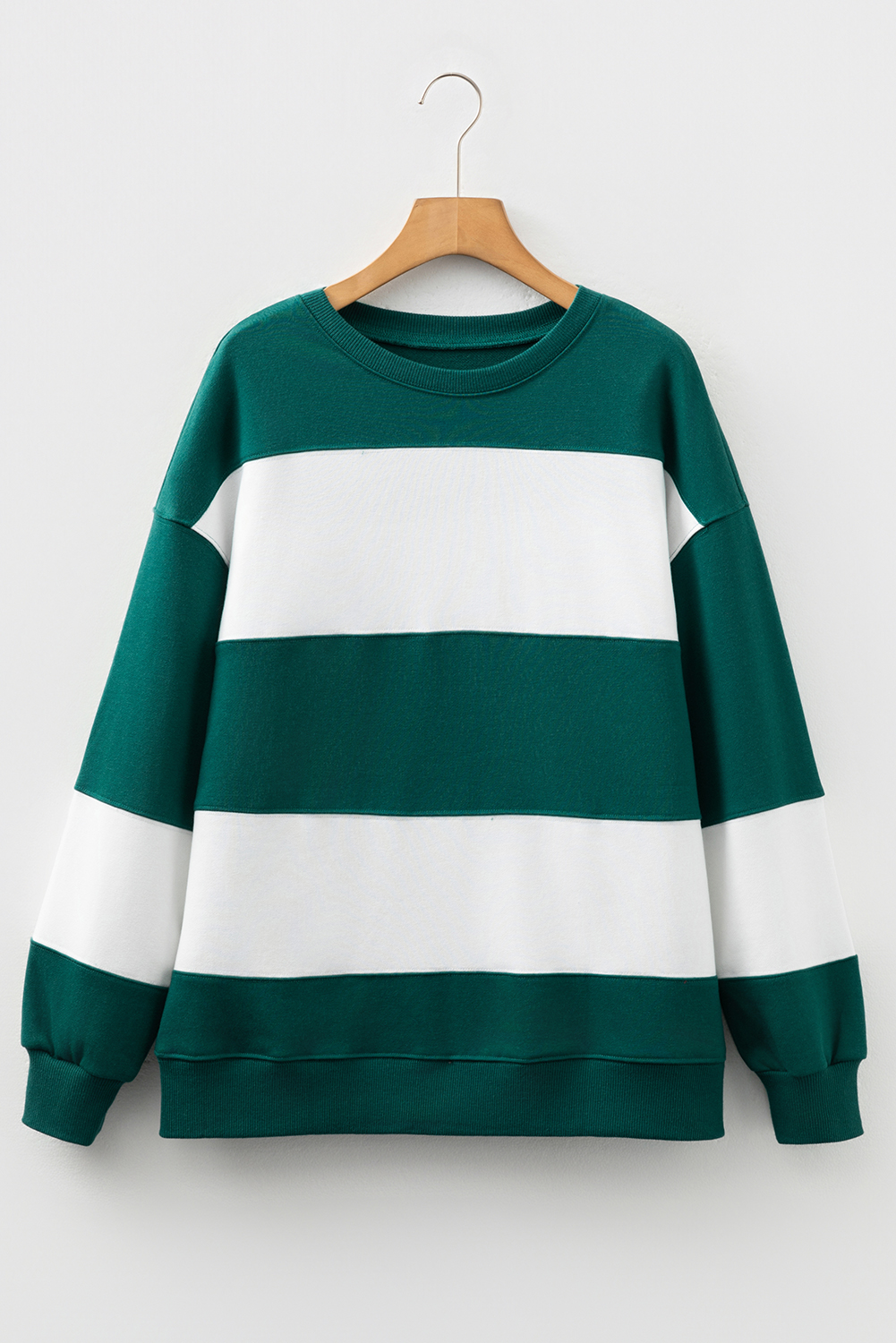 Evergreen Colorblock Drop Shoulder Baggy Sweatshirt - Image 3