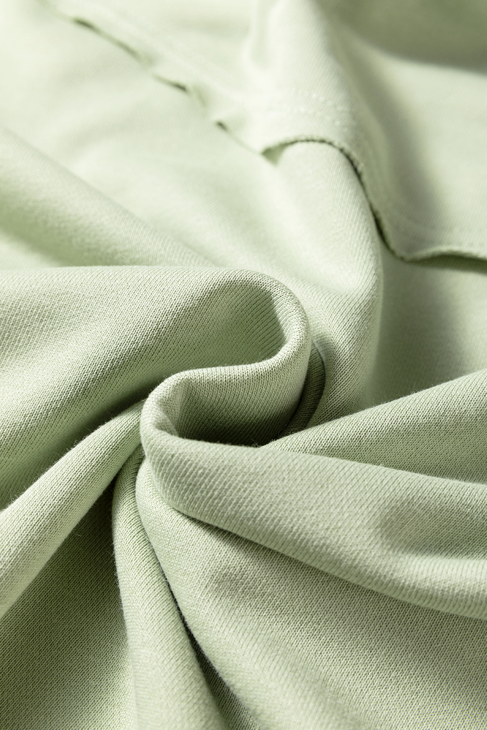 Laurel Green Floral Plaid Mixed Sleeve Raw Edge Relaxed French Terry Top - Image 8