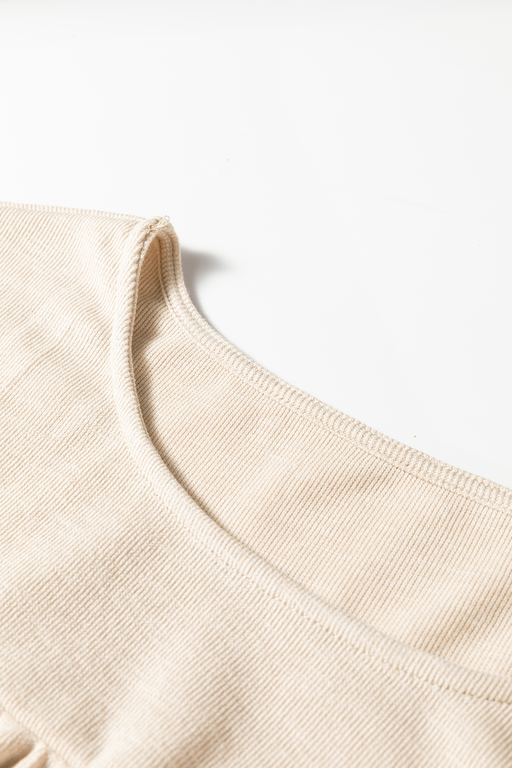 Jet Stream Textured Pleated Drop Shoulder Long Sleeve Knit Top - Image 6