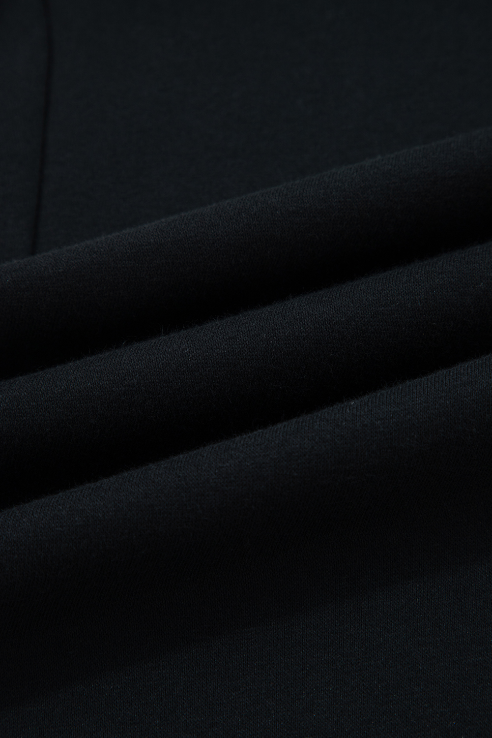 Black Fleece Lined Leopard Drawstring Elastic Waist Solid Pants - Image 5