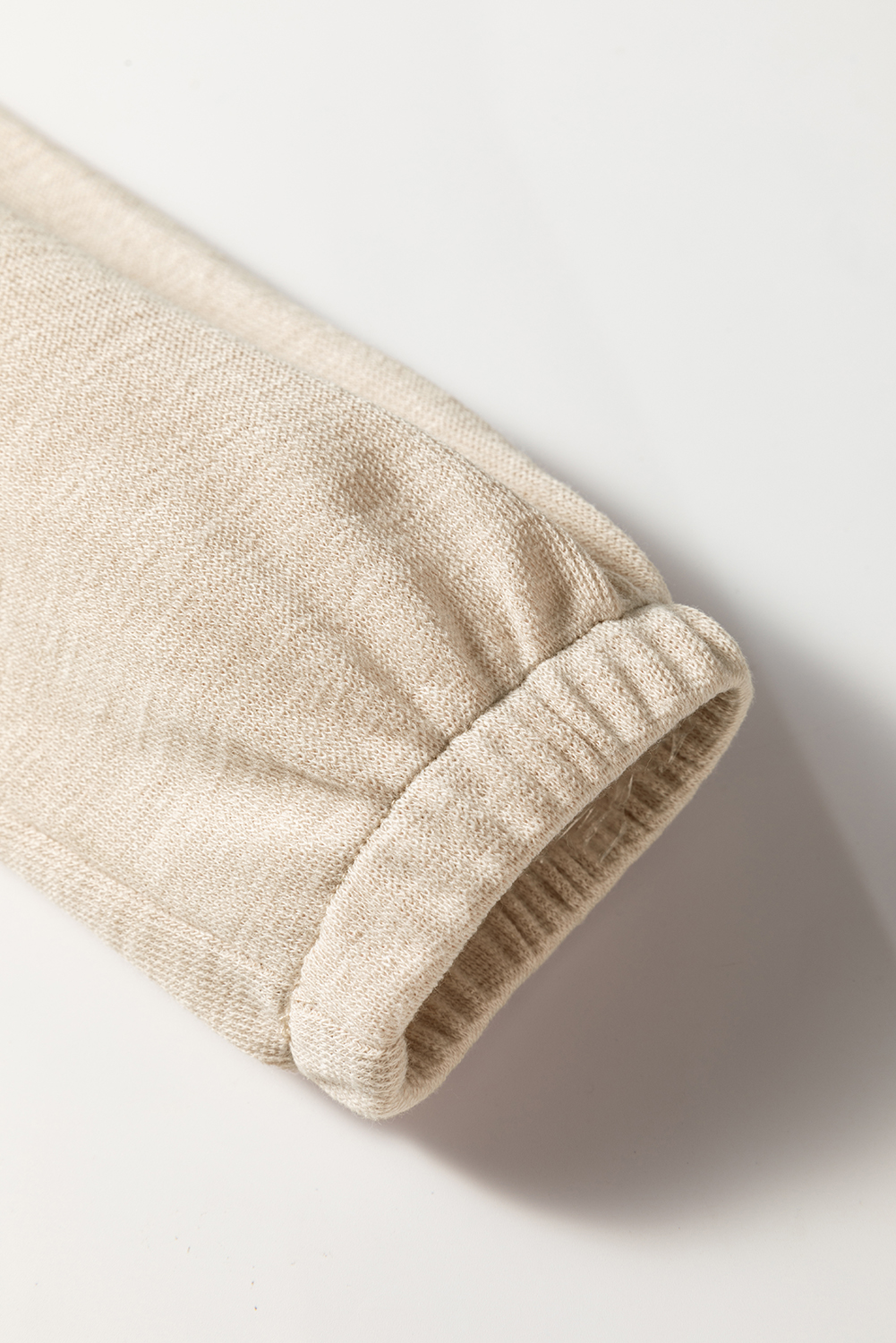 Jet Stream Textured Pleated Drop Shoulder Long Sleeve Knit Top - Image 7