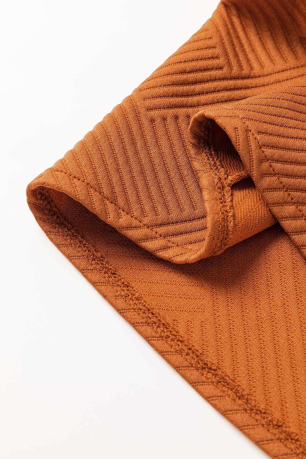 Gold Flame Textured Collared Drop Shoulder Buttoned Front Duster Coat - Image 8