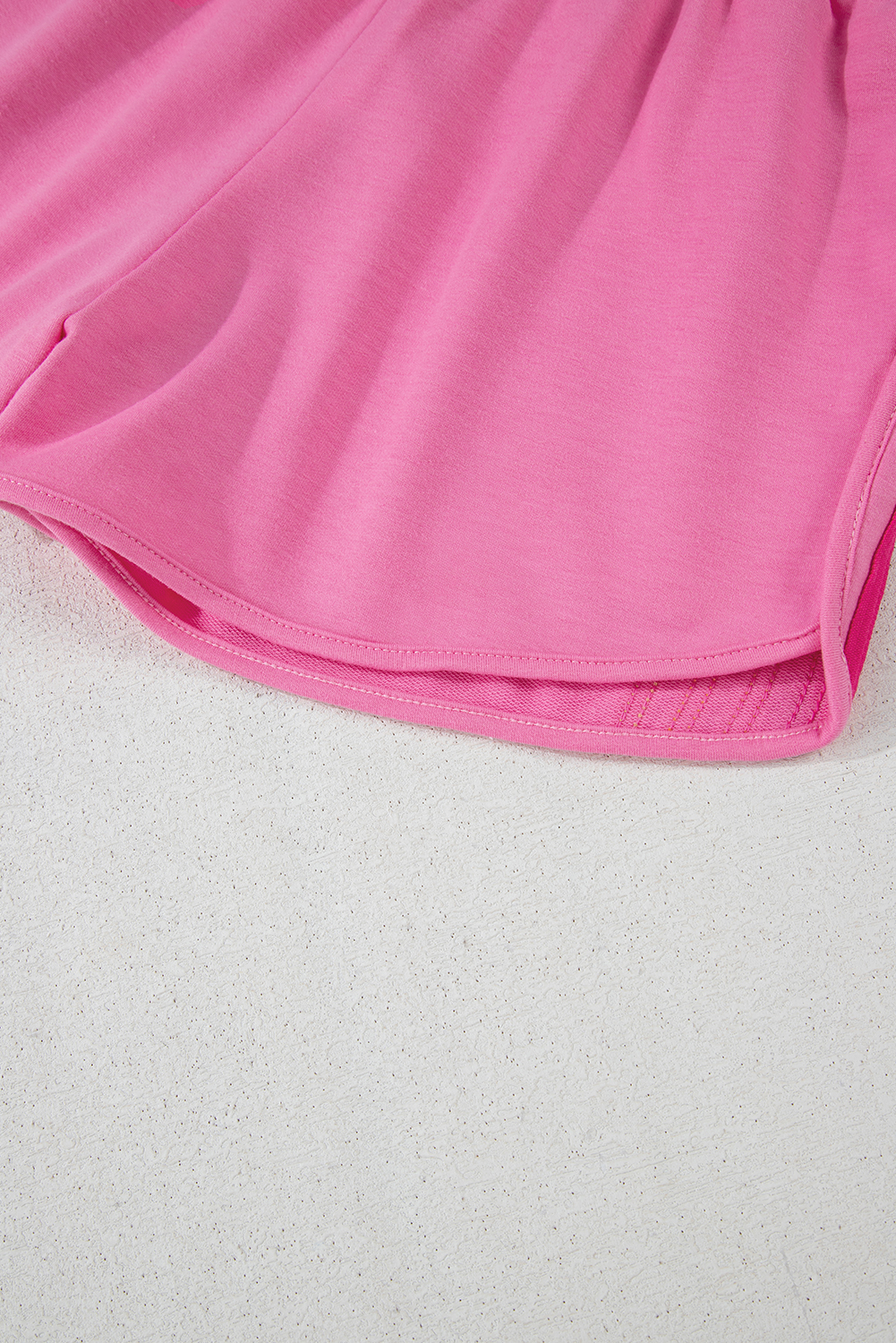 Bonbon Color Block Stripes Elastic High Waist Active Shorts - Image 6