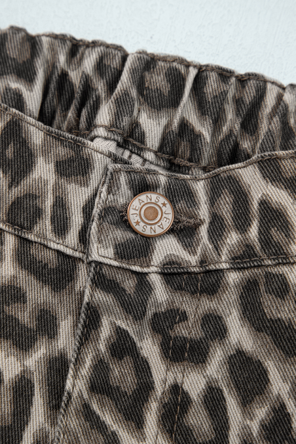 Yellow Leopard Straight Loose Leg Jeans - Image 8