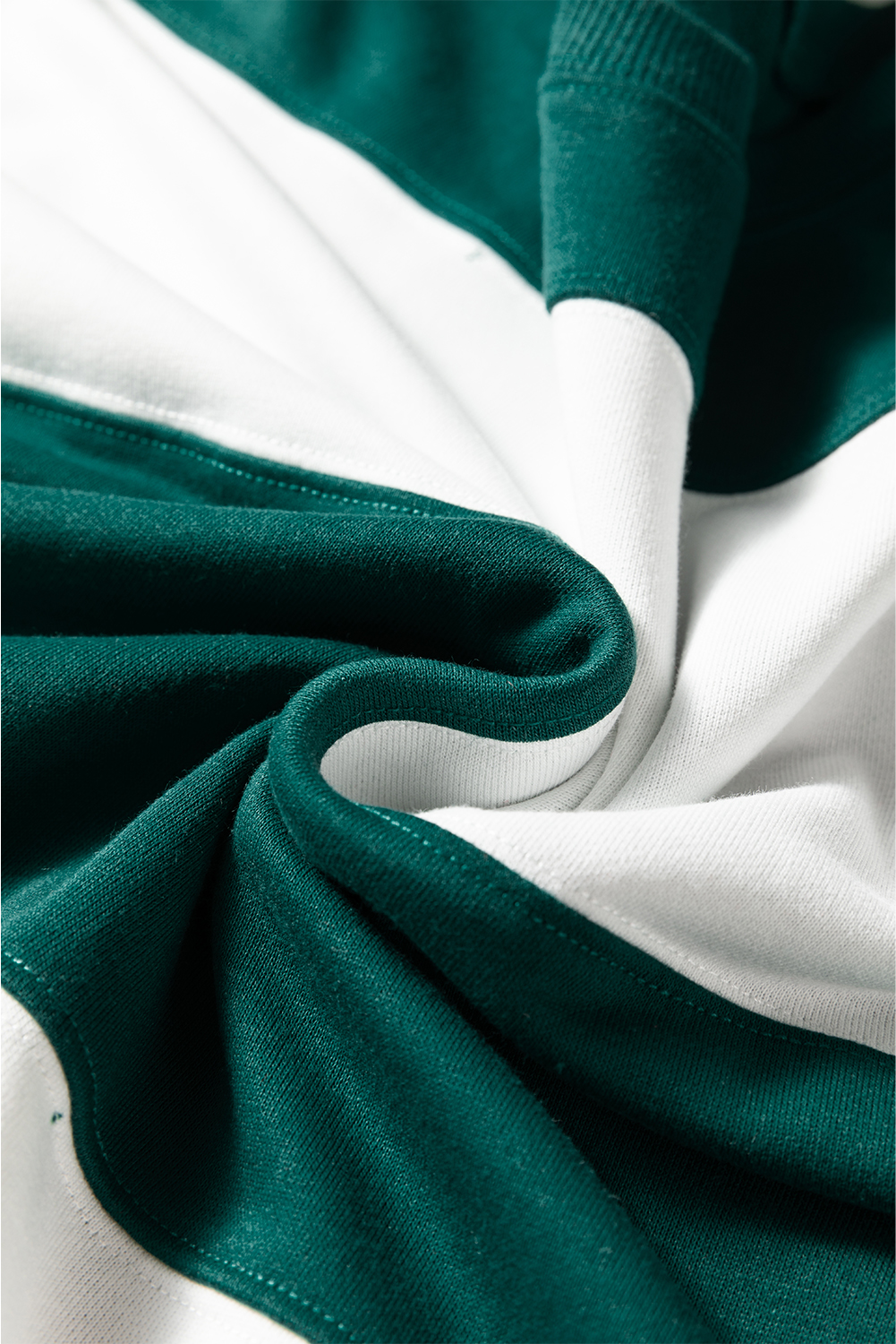 Evergreen Colorblock Drop Shoulder Baggy Sweatshirt - Image 7