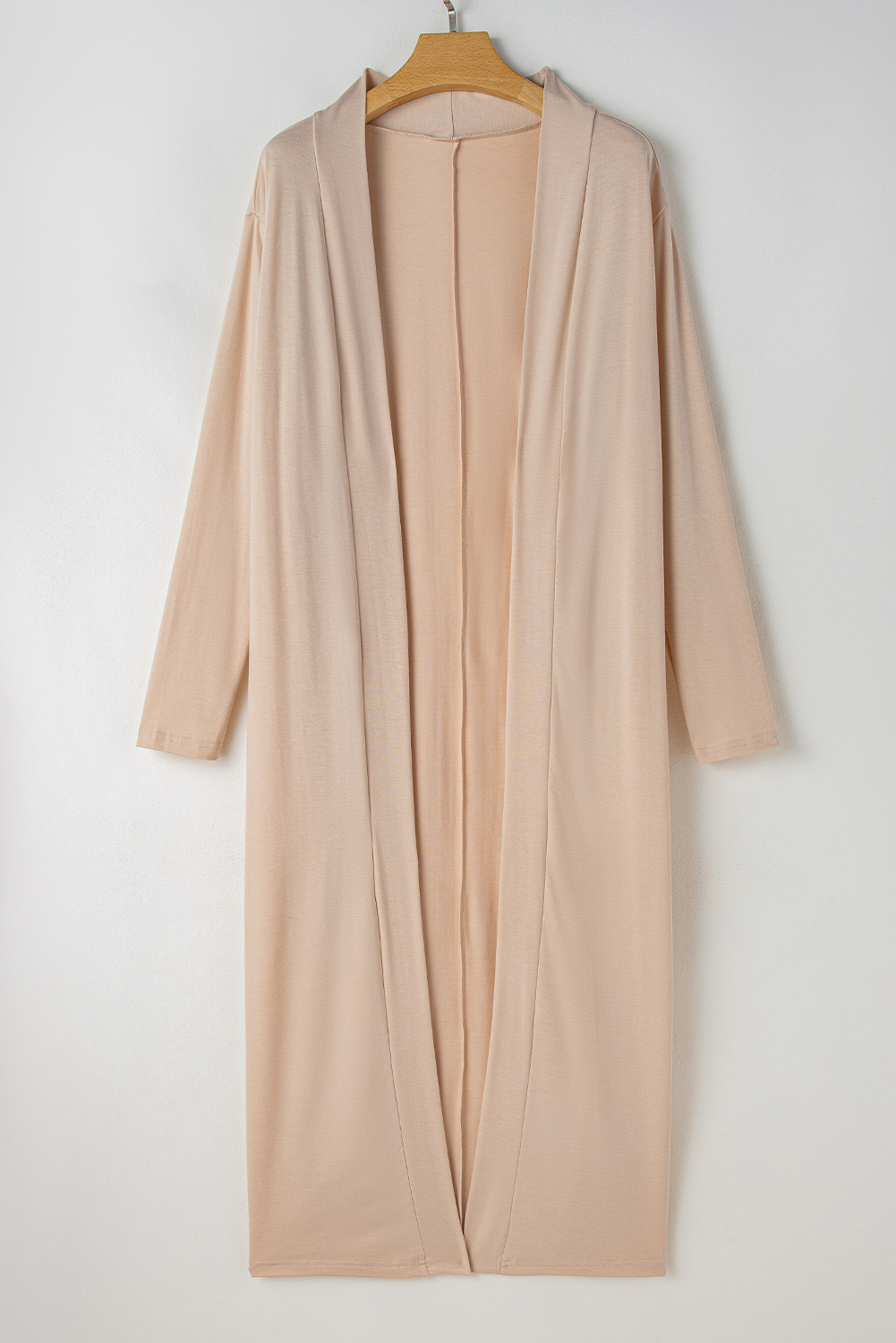 Parchment Split Long Cardigan and Skinny Pants Lounge Set - Image 3