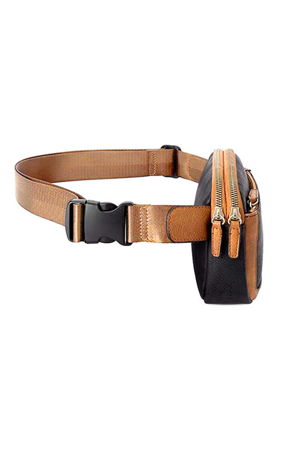 Black Adjustable Strap Mini PU Leather Crossbody Bag - Image 7