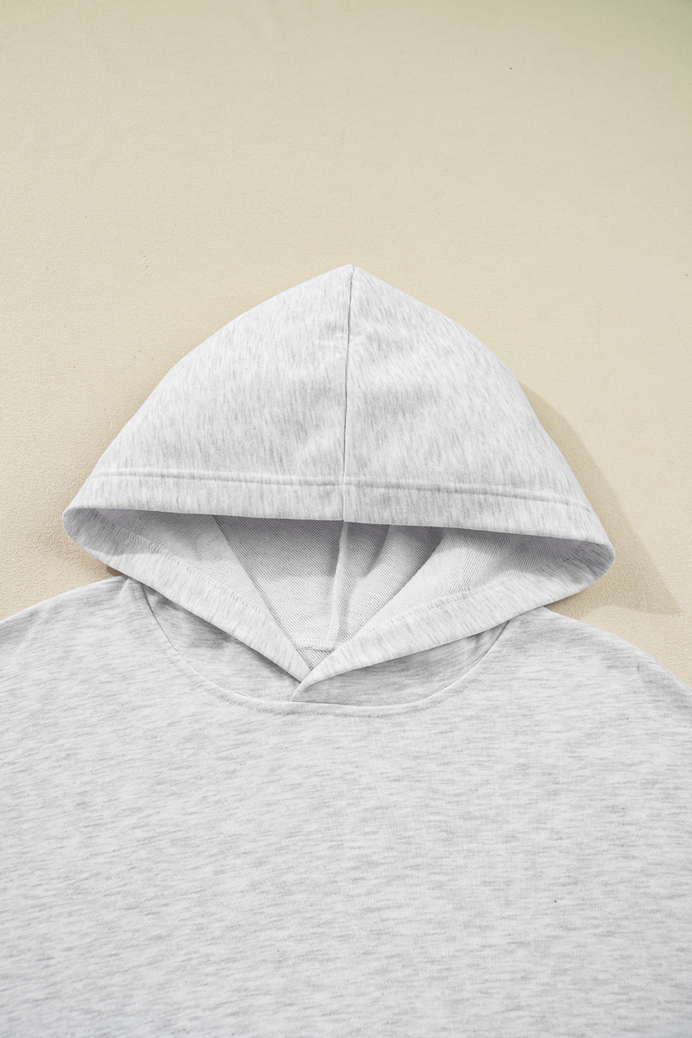 Light Grey Camouflage Patchwork Asymmetric Sleeve Plus Size Hoodie - Image 4