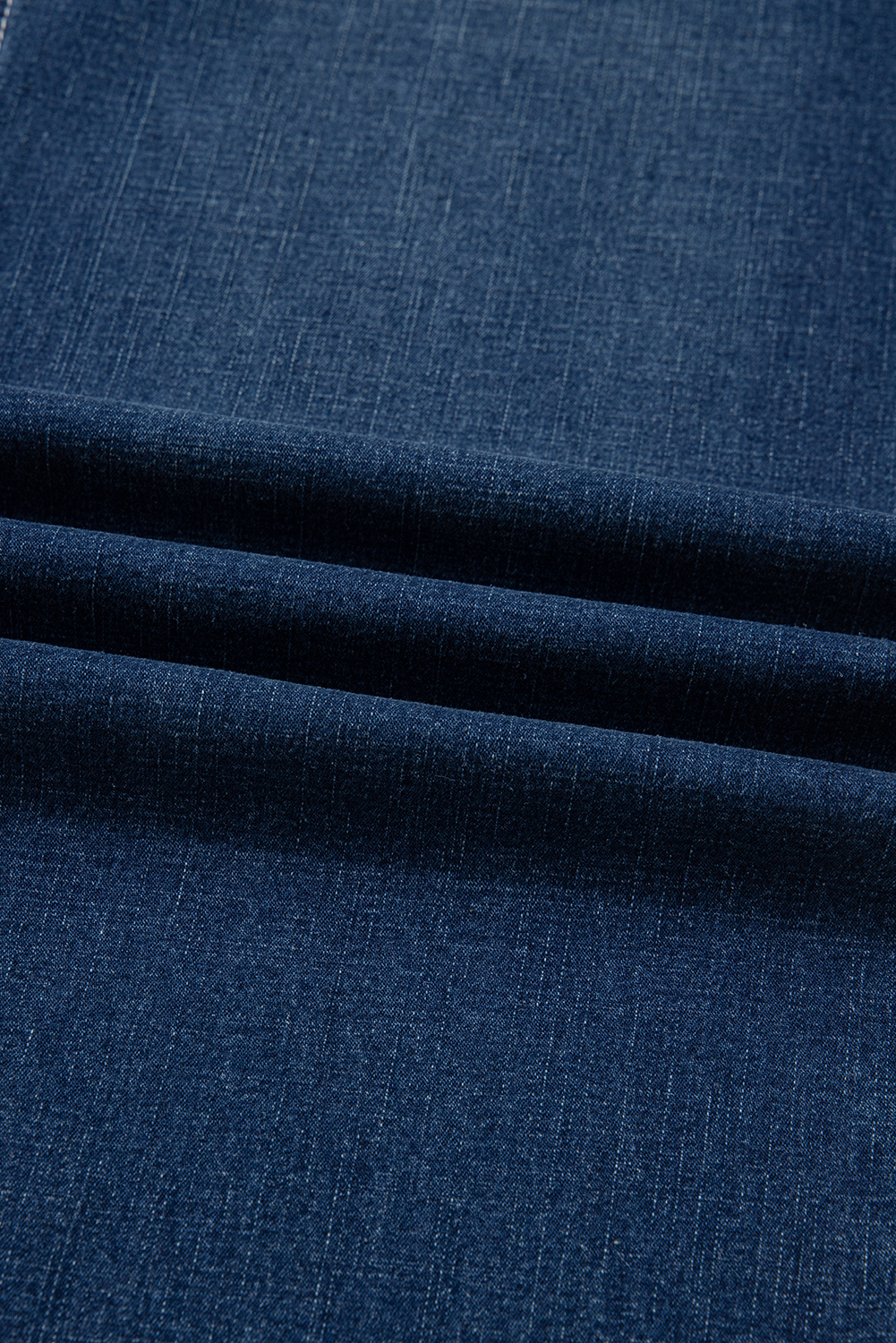 Sail Blue Stitched Waist Detail Loose Cuffed Jeans - Image 8