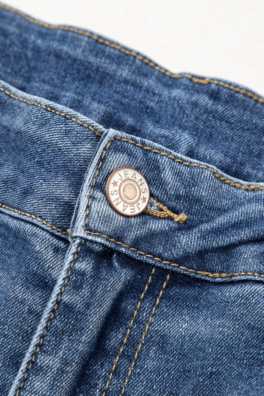 Ashleigh Blue Stitched Raw Hem Wide Leg Loose Jeans - Image 5