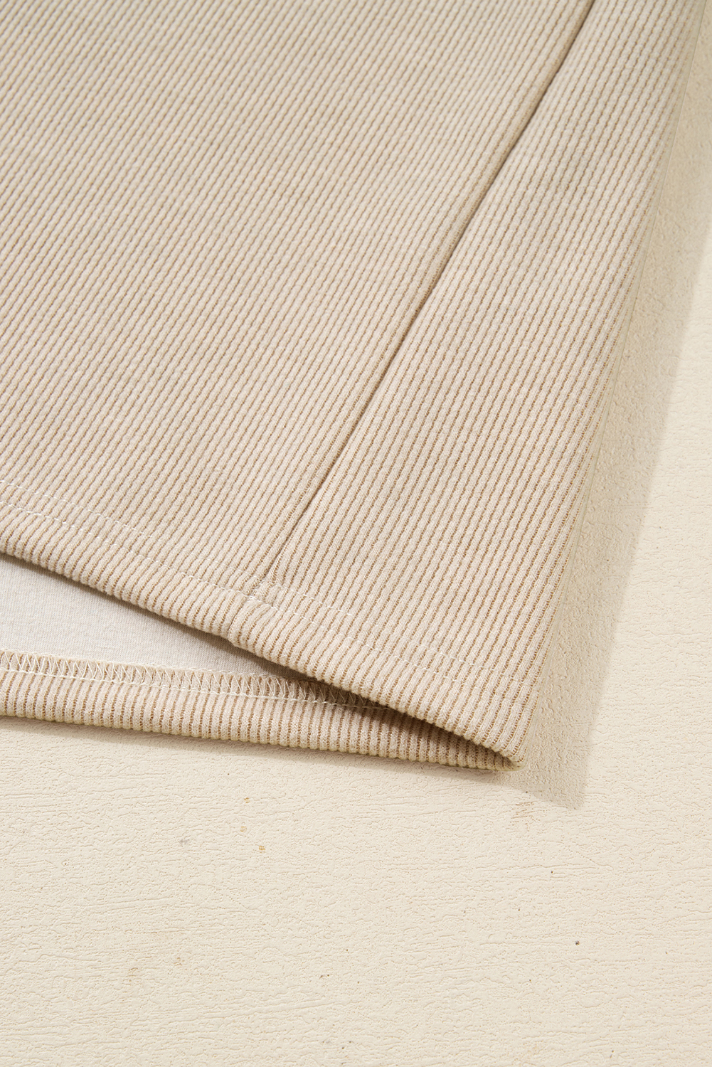 Jet Stream Lace Drawstring Pullover Hoodie and High Waist Pants Corduroy Suit - Image 8