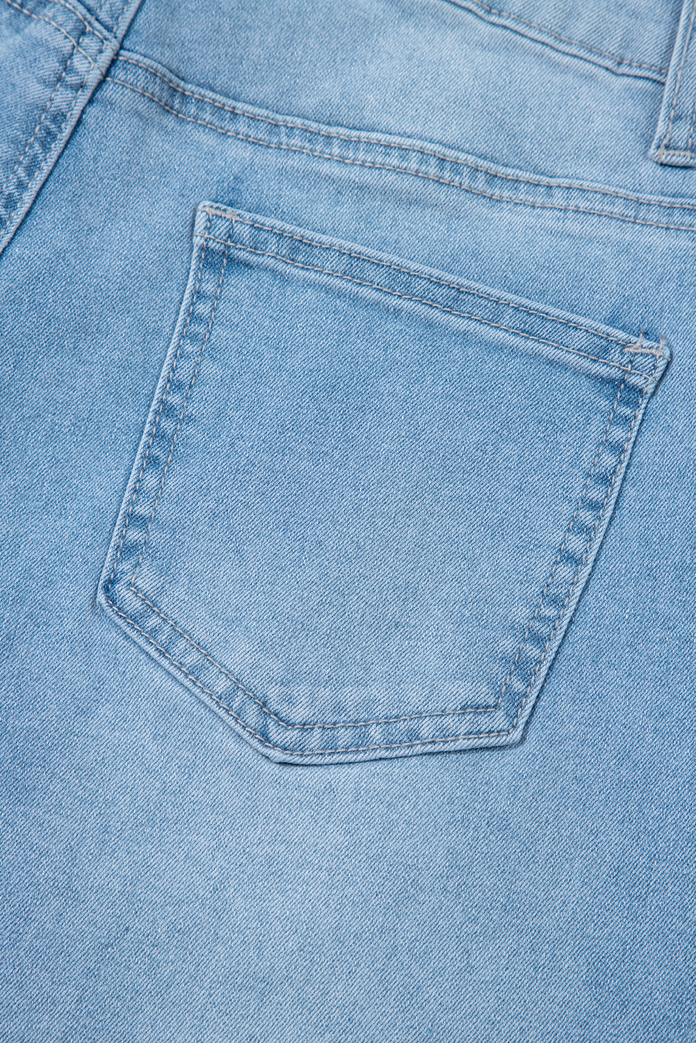 Beau Blue High Rise Barrel Relaxed Patch Pocket Jeans - Image 7