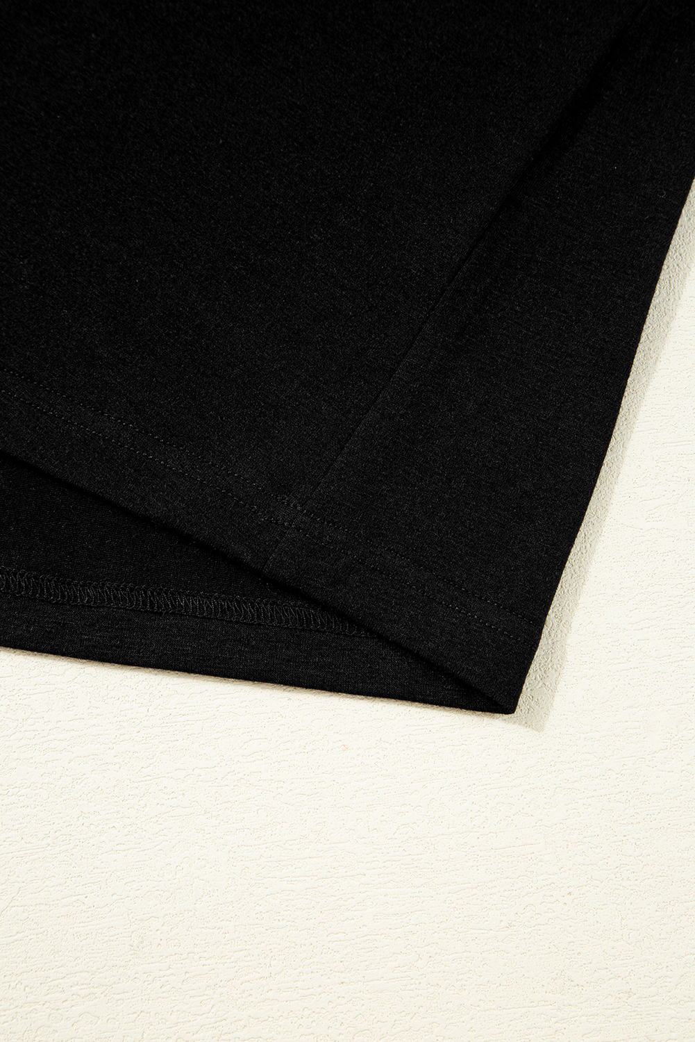 Black Floral Mesh Patchwork Loose V Neck Plus Size T Shirt - Image 7