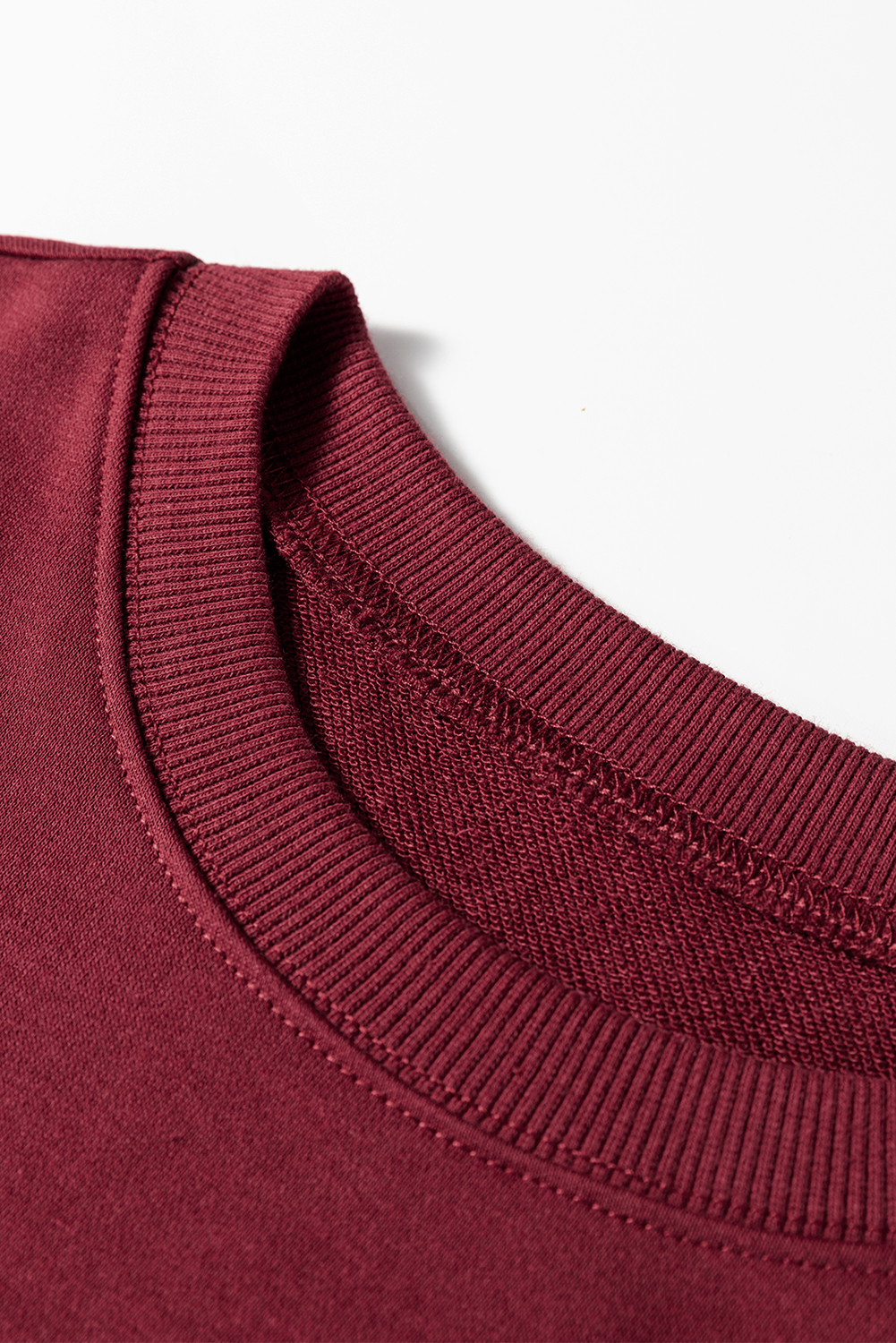 Red Dahlia Varsity Striped Detail Drop Shoulder Oversized Sweatshirt - Image 4