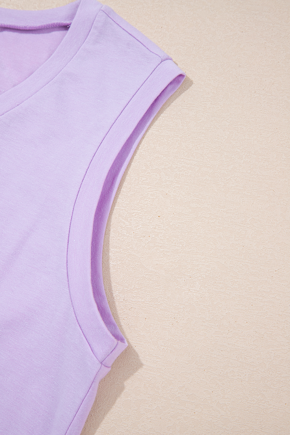 Orchid Petal Mineral Wash Casual Round Neck Tank and Straight Loose Drawstring Pants Set - Image 7