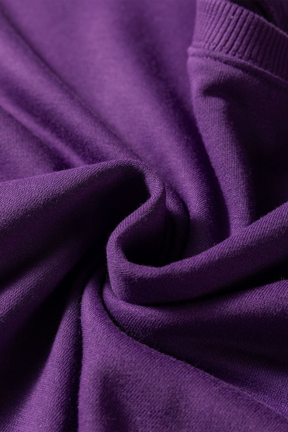 Tillandsia Purple Varsity Striped Detail Drop Shoulder Oversized Sweatshirt - Image 5