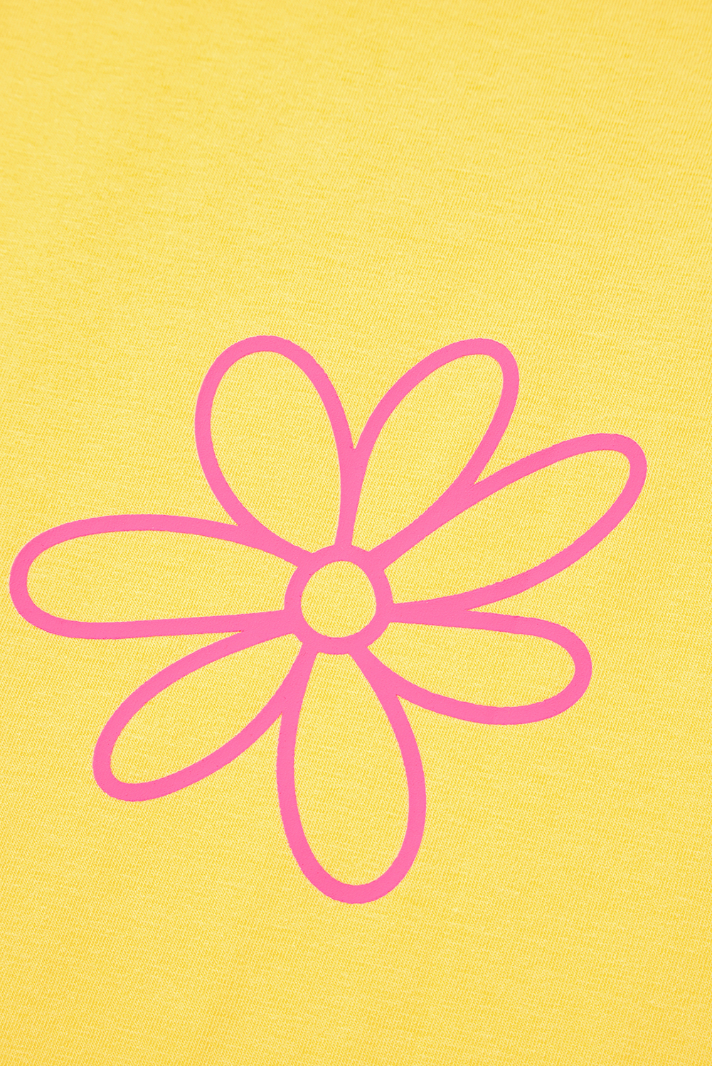 Yellow Cream Flower Graphic Casual Tank Top - Image 8