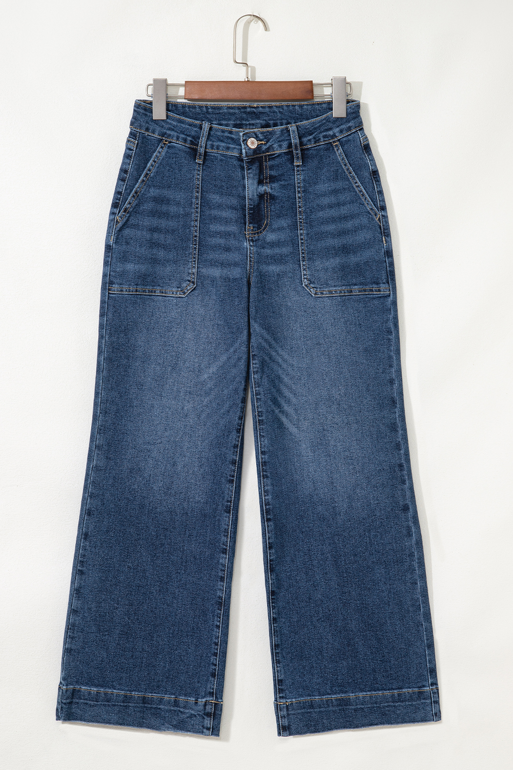 Ashleigh Blue Cropped High Rise Wide Leg Jeans - Image 5