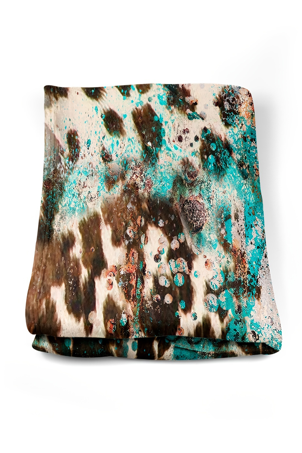 Multicolour Western Style Pattern Large Flannel Blanket - Image 3