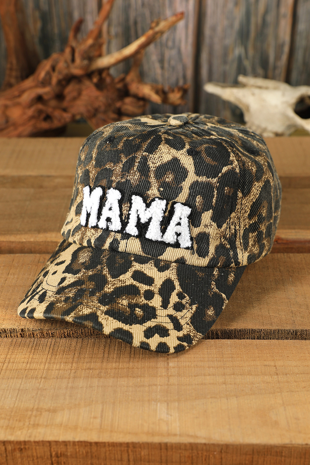 Leopard MAMA Embroidered Leopard Baseball Cap - Image 3