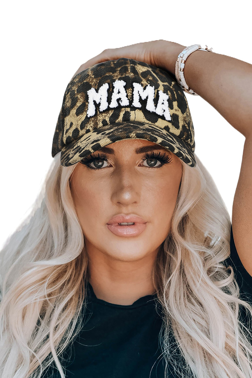 Leopard MAMA Embroidered Leopard Baseball Cap - Image 8