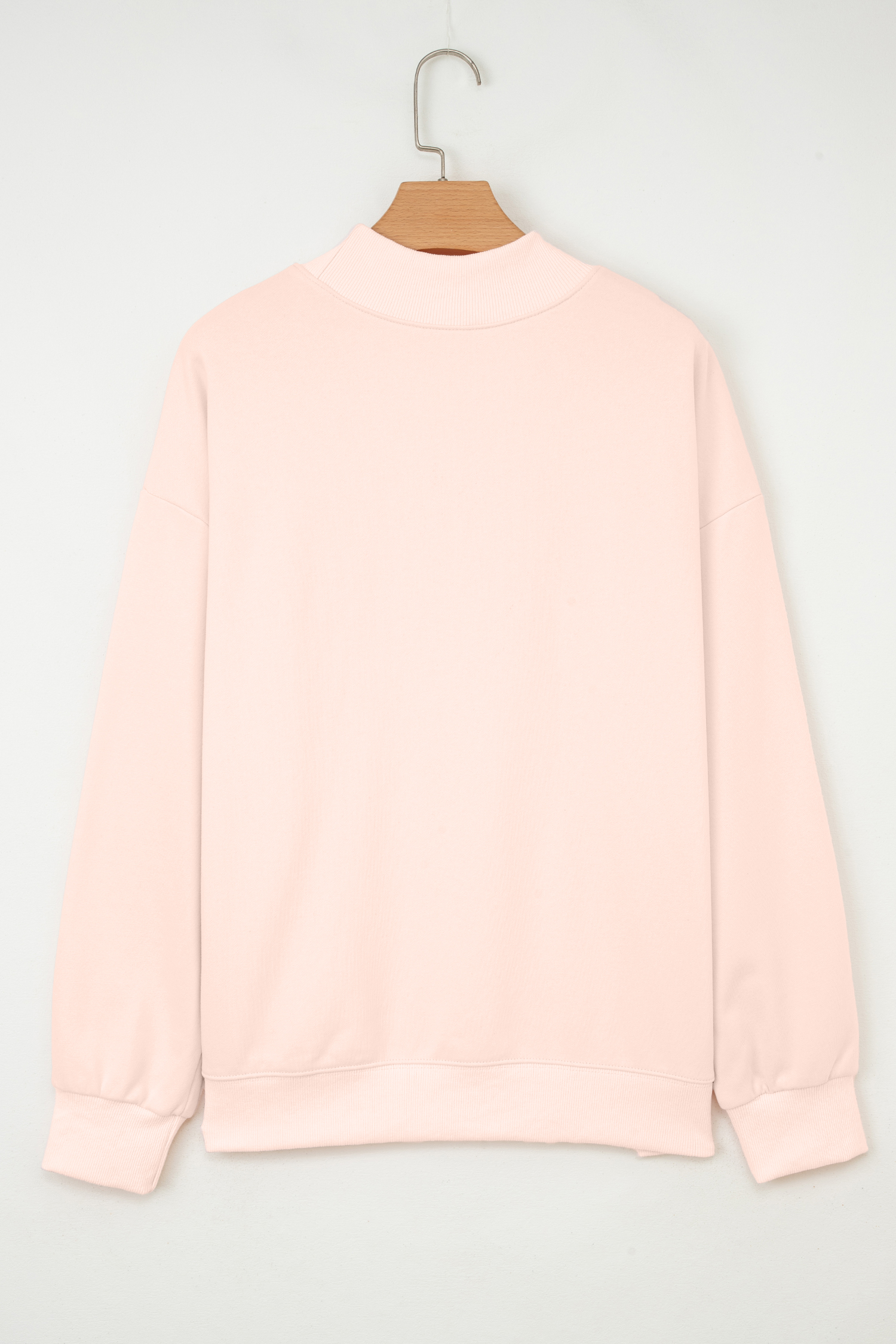 Apricot Pink Bubble Gum Bunny Chenille Patch Sweatshirt - Image 7