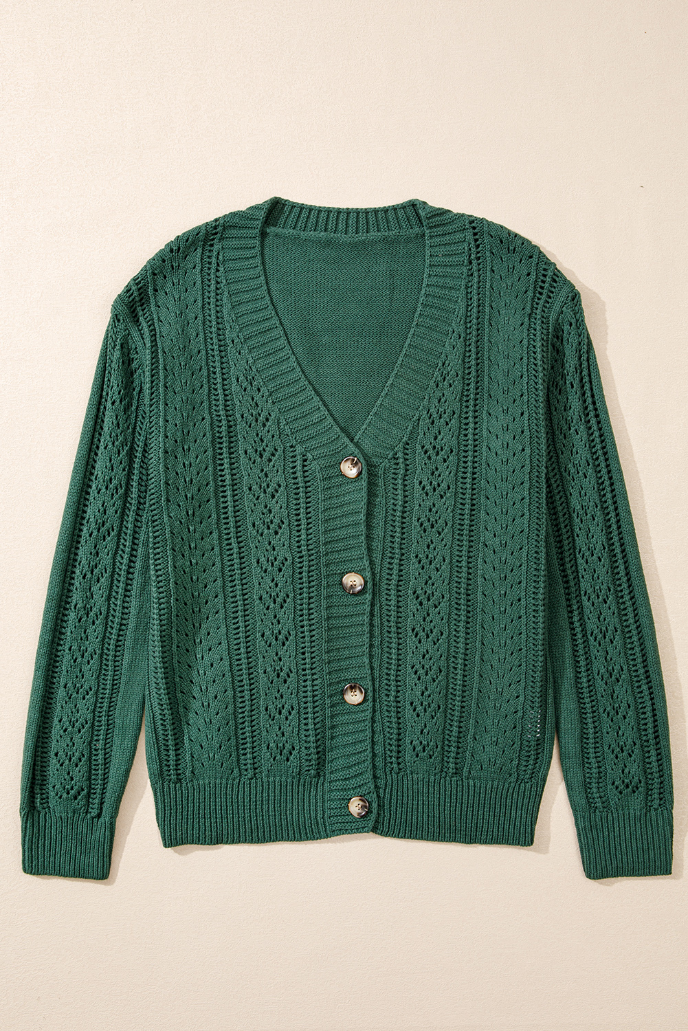 Canton Open Knit Drop Shoulder Sweater Cardigan - Image 3
