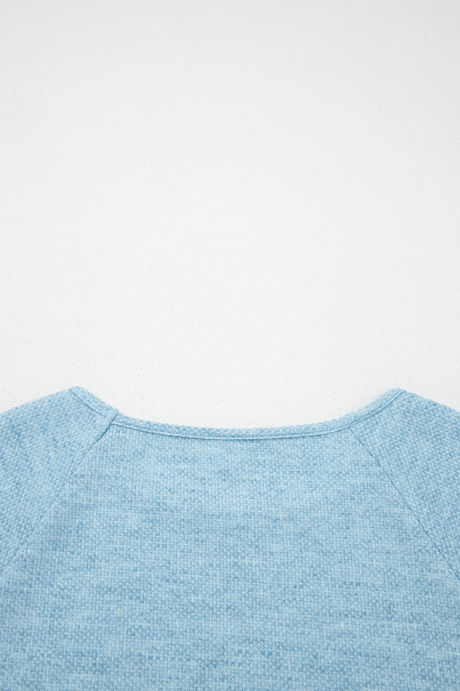 Myosotis Textured Raglan Sleeve Knit Loose Top - Image 7