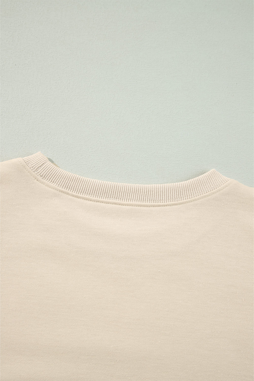 Jet Stream Solid Color Ruffled Shoulder Long Sleeve Blouse - Image 4