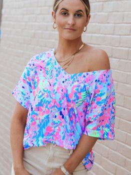 Loose Painted Floral Tee