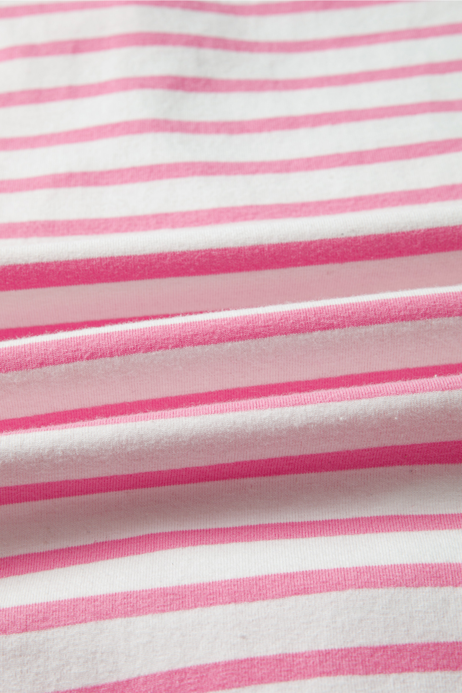 Pink Stripe Half Placket High Low Short Sleeve Top - Image 6