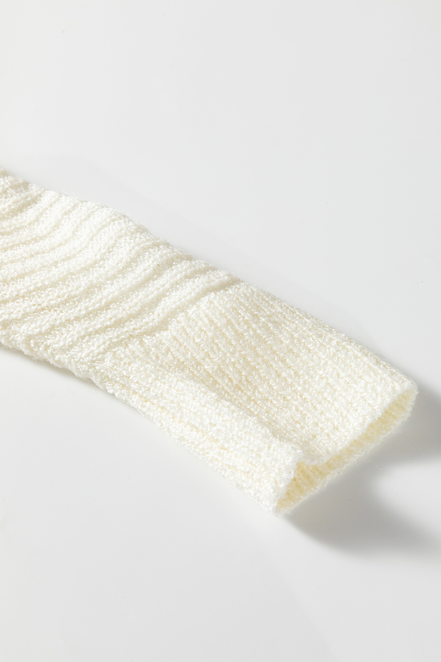 Red Stripe Loose Color Block Drop Shoulder Bubble Sleeve Sweater - Image 7