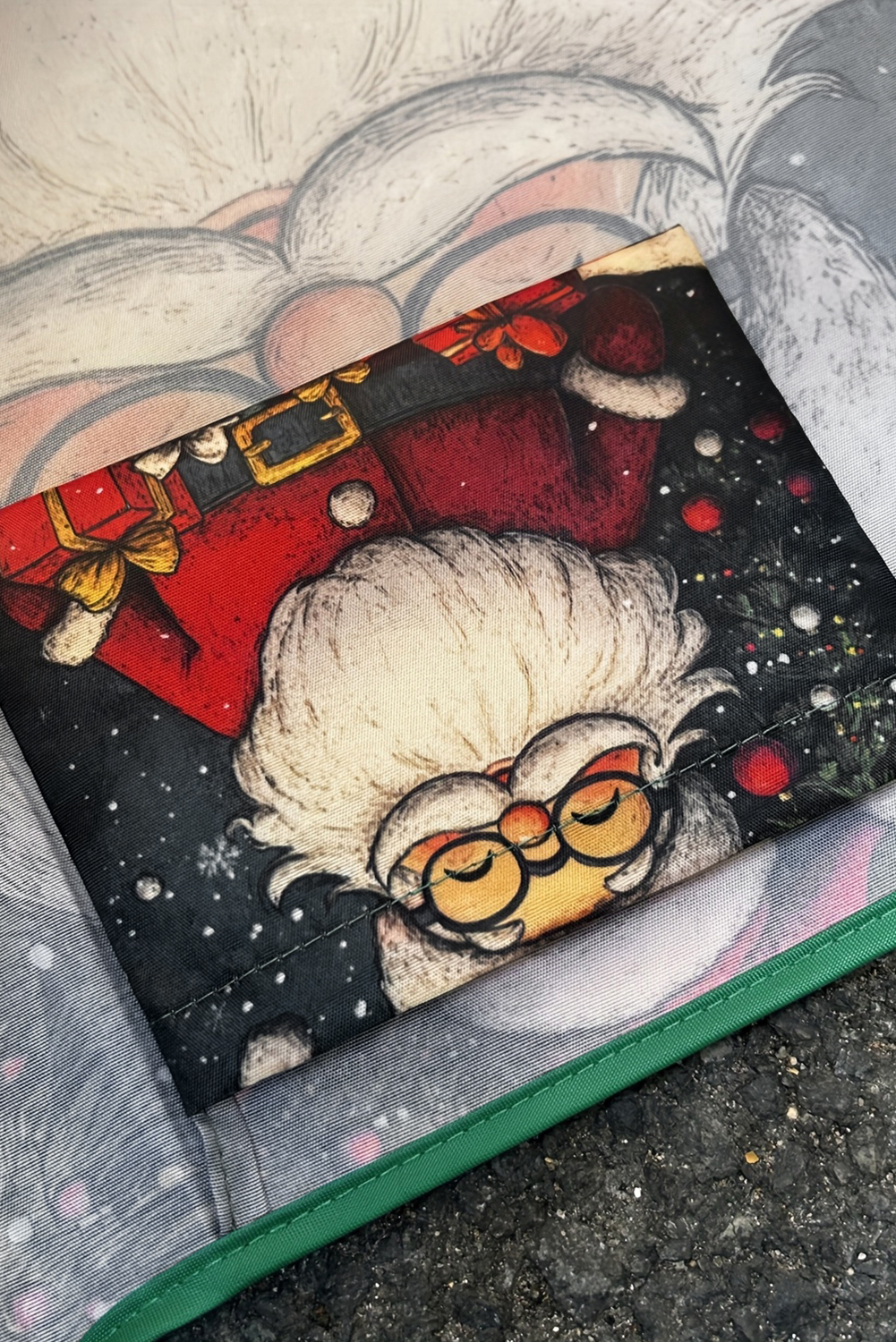 Bluing Large Foldable Christmas Holiday Reusable Oxford Bag - Image 3