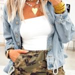 Beau Blue Draw-cord Hem Light Wash Denim Jacket