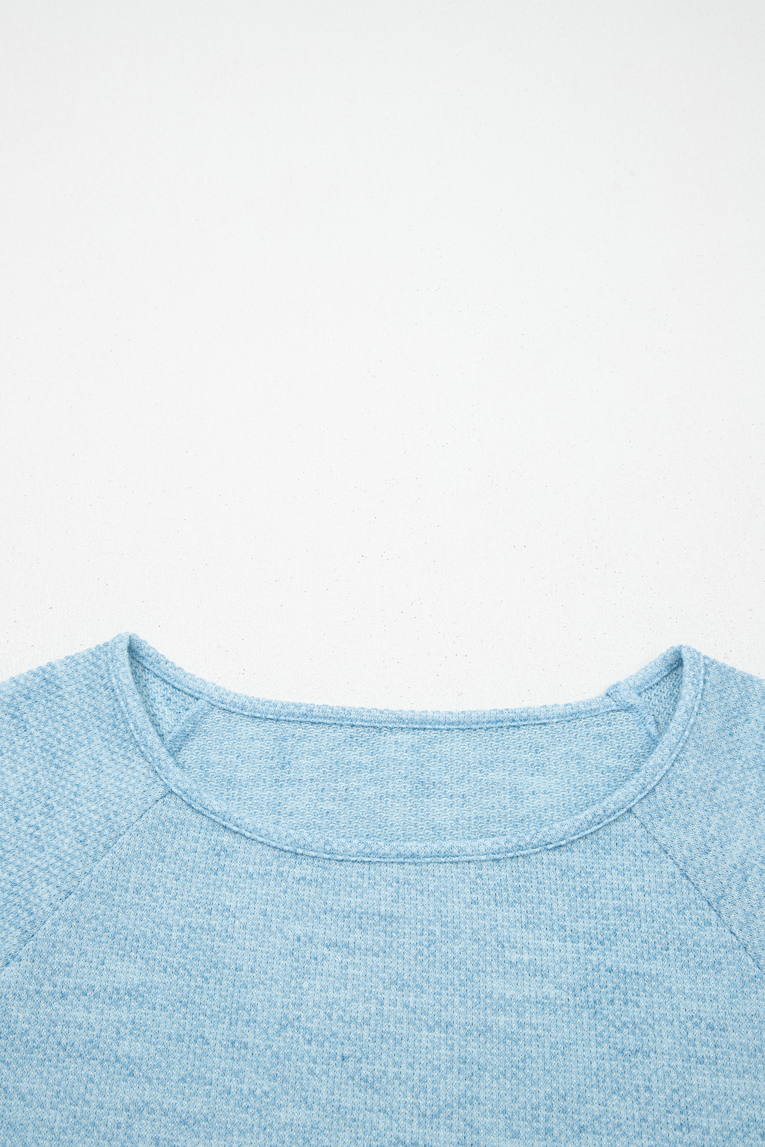 Myosotis Textured Raglan Sleeve Knit Loose Top - Image 6