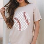 Jet Stream Checkered Baseball Graphic Tee