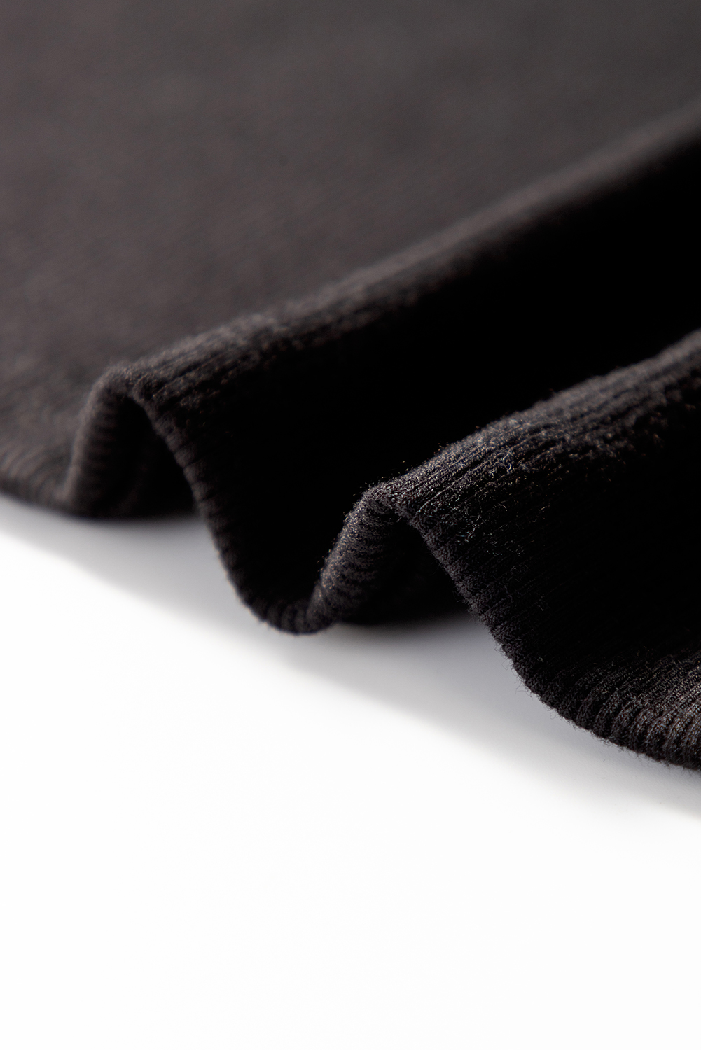 Black Floral Lace Patchwork Long Sleeve High Neck Slim Top - Image 8