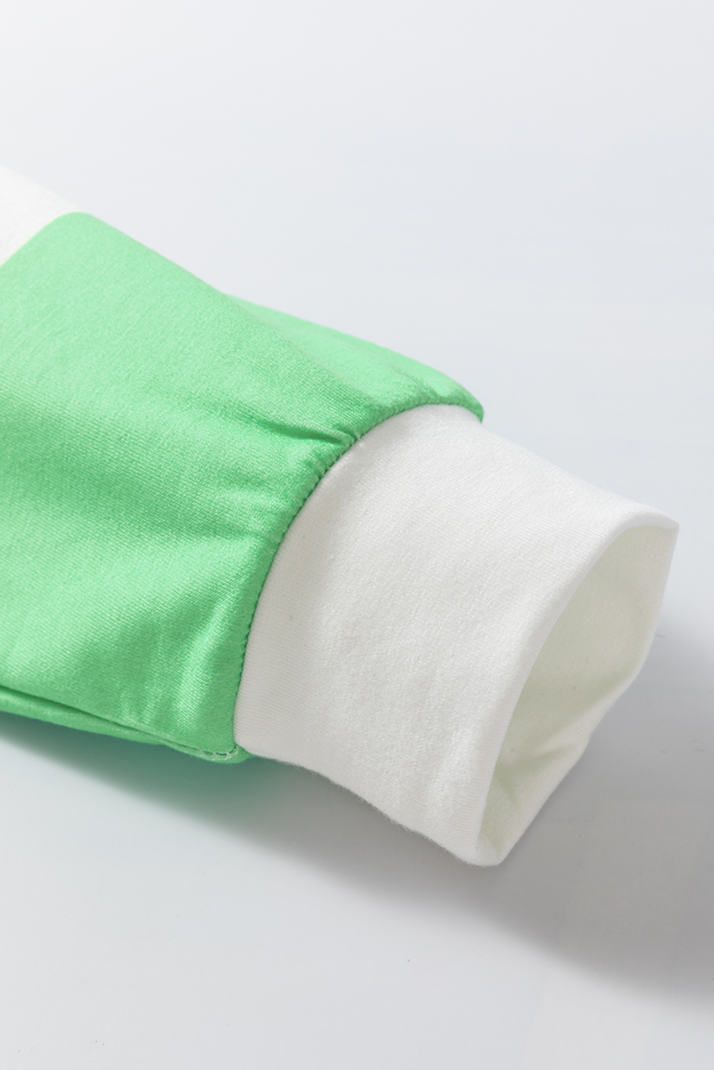 Rose Red Colorblock Striped Drop Shoulder Long Sleeve Top - Image 7